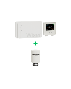 Wiser - Pack chauffage individuel à gaz avec thermostat sans fil à composer